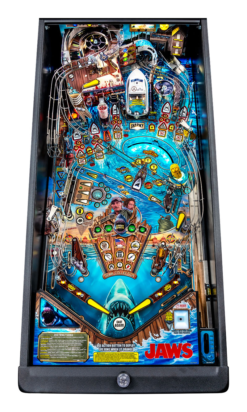 Jaws Premium Pinball Machine - Playfield Plan